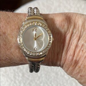 Elegant Silver and Gold Women's Watch